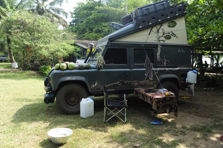 im Alaska-Beach-Camp in Ghana